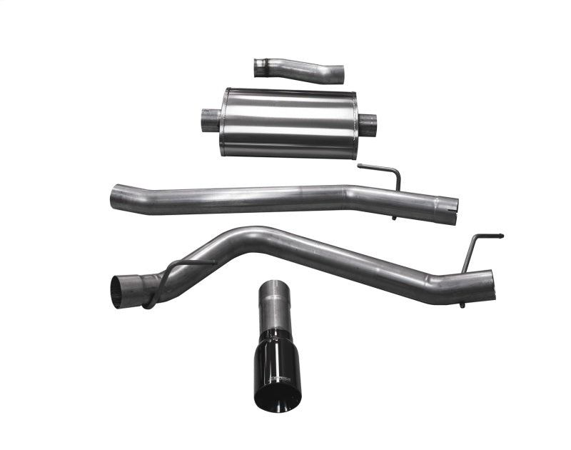 Corsa 2020 Jeep Gladiator JT 3.6L, Single Side Exit Cat-Back Exhaust System w/ Single 4in Black Tip 21060BLK 21060BLK Photo - Primary