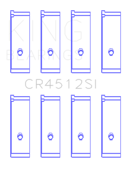 King Engine Bearings Honda D17A1/2 1.7L 16V (Size +0.75mm) Connecting Rod Bearing Set CR4512SI0.75 CR4512SI0.75 Photo - Primary