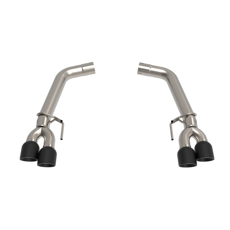 Kooks 2018+ Mustang 5.0L 4V OEM x 3in Axle-Back Exhaust w/Muffler Deletes & 4in Black Quad Tips 11516460 11516460 Photo - Primary