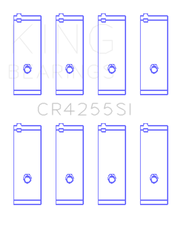 King Engine Bearings G.M.C. /Quard 4 1996/Up (Size +0.25mm) Connecting Rod Bearing Set CR4255SI0.25 CR4255SI0.25 Photo - Primary