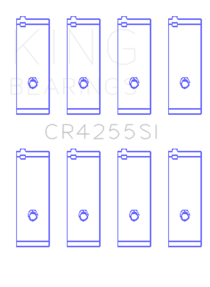 King Engine Bearings G.M.C. /Quard 4 1996/Up (Size +0.50mm) Connecting Rod Bearing Set CR4255SI0.5 CR4255SI0.5 Photo - Primary