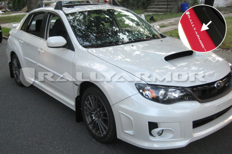 Rally Armor 2011-14 STI & WRX Sedan Red Mud flap White Logo MF19-UR-RD/WH User 1
