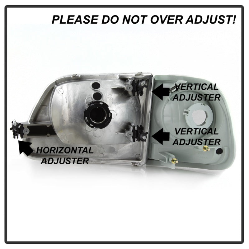 SPYDER xTune 97-03 Ford F-150 4pc OEM Style Headlights w/Corner - Chrome (HD-JH-FF15097-L-SET-C) 9042645 9042645 Photo - Unmounted