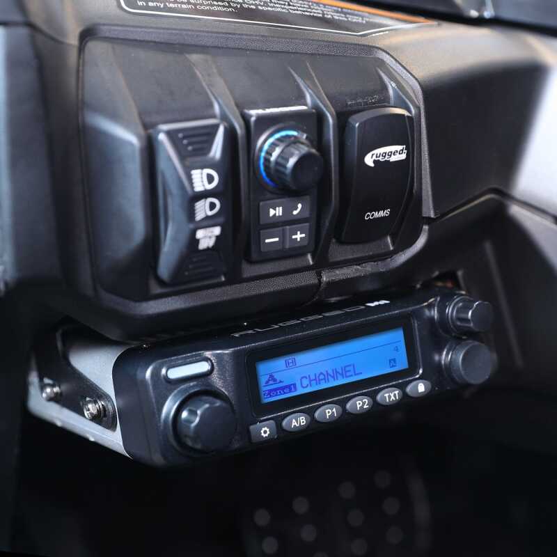 Rugged Radios Can-Am Maverick R Comm Kit w/2-Way Radio 696 PLUS Remote Head / M1 VHF Business Band MAVR-696RS-M1-HK MAVR-696RS-M1-HK Photo - Primary