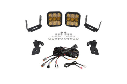 Diode Dynamics 20-Present Polaris RZR A-Pillar LED Pod Kit SS5 Pro - Yellow Combo DD7642 DD7642 Photo - Primary