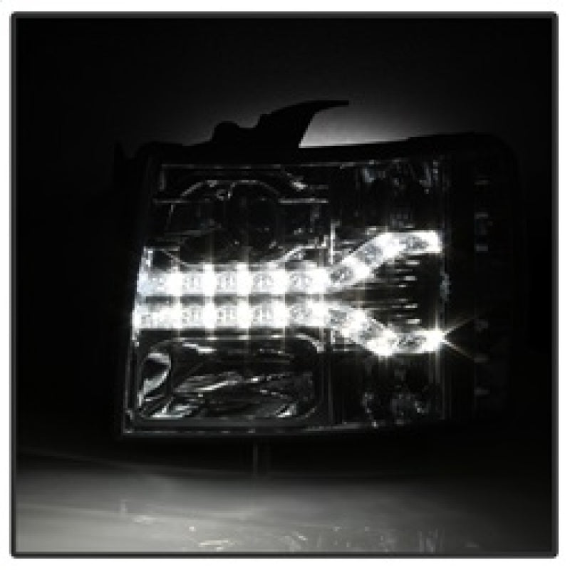 Spyder Chevy Silverado 1500 07-13 V2 Projector Headlights - LED DRL - Chrome PRO-YD-CS07V2-DRL-C 5083586 5083586 Photo - Unmounted