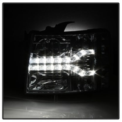 Spyder Chevy Silverado 1500 07-13 V2 Projector Headlights - LED DRL - Chrome PRO-YD-CS07V2-DRL-C 5083586 5083586 Photo - Unmounted