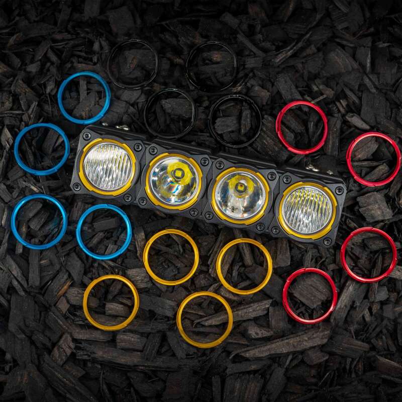 KC HiLiTES FLEX ERA LED Light Bar Bezel Kit for 10in. Segments - Gold 30578 30578 Photo - lifestyle view