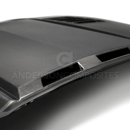 Anderson Composites 2018-2019 Ford Mustang Ram Air Double Sided Carbon Fiber Hood AC-HD18FDMU-AB-DS AC-HD18FDMU-AB-DS User 6