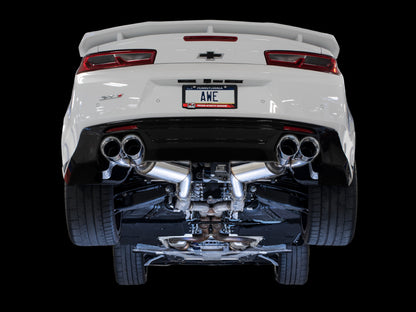 AWE Tuning 16-19 Chevrolet Camaro SS Axle-back Exhaust - Touring Edition (Quad Chrome Silver Tips) 3015-42093 3015-42093 Photo - Mounted