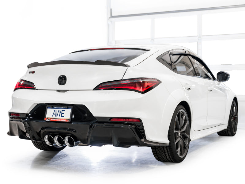 AWE Tuning 2024 Acura Integra Type S DE5 FWD Touring Edition Exhaust w/ Triple Chrome Silver Tips 3015-52335 3015-52335 Photo - Mounted