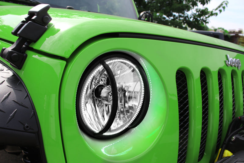 ORACLE Lighting Oracle 07-16 Jeep Wrangler JK SMD HL - ColorSHIFT w/ BC1 Controller 7079-335 7079-335 Photo - lifestyle view