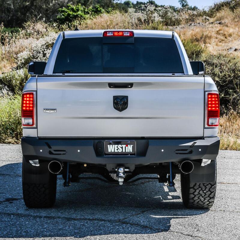 Westin 09-18 Ram 1500 Pro-Series Rear Bumper - Textured Black 58-421025 58-421025 Photo - Mounted