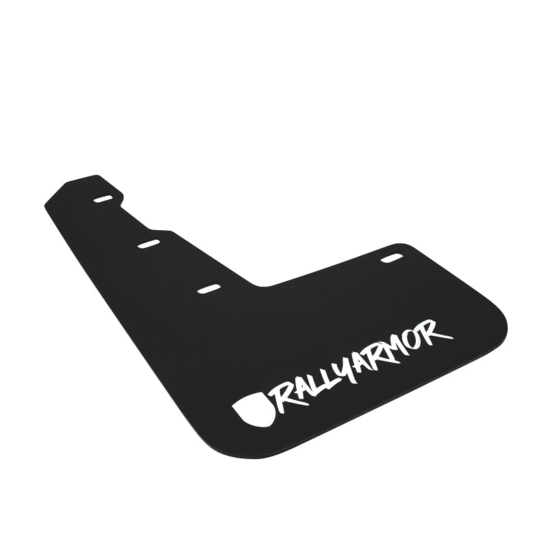 Rally Armor 15+ Subaru WRX & STi Sedan Only UR Black Mud Flap w/ White Logo and Altered Font MF32-UR-BLK/WH-X MF32-UR-BLK/WH-X Photo - Primary