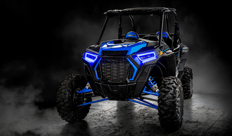 ORACLE Lighting Oracle 14-21 Polaris RZR 900/1000 Turbo Dynamic RGB+A Seq Turn Signal Headlight Halo Kit- ColorSHIFT 1439-332 1439-332 User 4