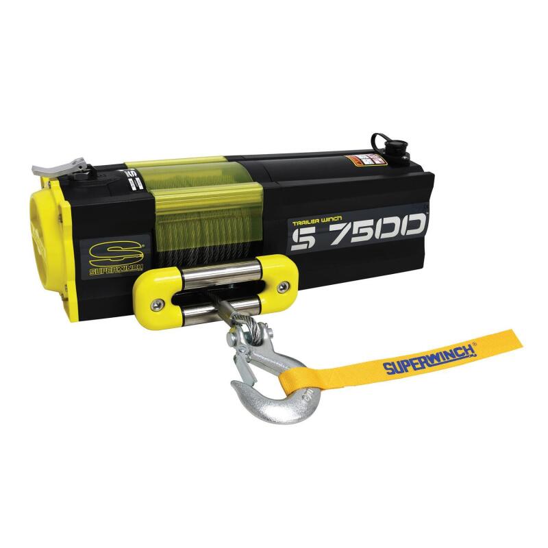 Superwinch 7500 LBS 12 VDC 5/16in x 54ft Steel Rope S7500 Winch 1475200 1475200 Photo - out of package