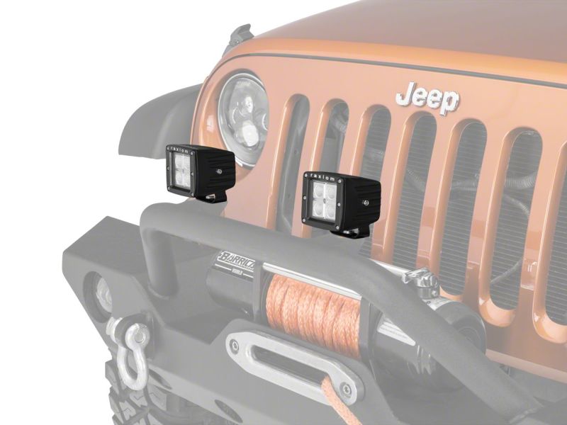 Raxiom 3-In Square 4-LED Off Road Light Flood Beam Universal (Some Adaptation May Be Required) J106731 J106731 Photo - Close Up