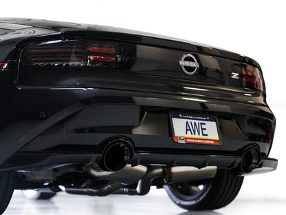 AWE Tuning AWE 2023 Nissan Z RZ34 RWD Track Edition Catback Exhaust System w/ Diamond Black Tips 3020-33400 3020-33400 Photo - Mounted