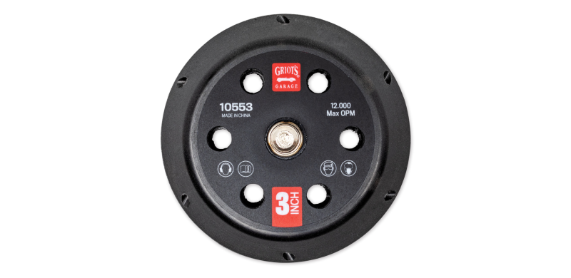 Griots Garage 3in Vented Random Orbital Backing Plate 10553 10553 User 1