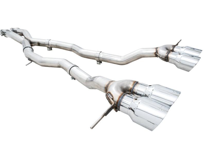 AWE Tuning AWE Track Edition Catback Exhaust for BMW G8X M3/M4 - Chrome Silver Tips 3020-43482 3020-43482 Photo - out of package