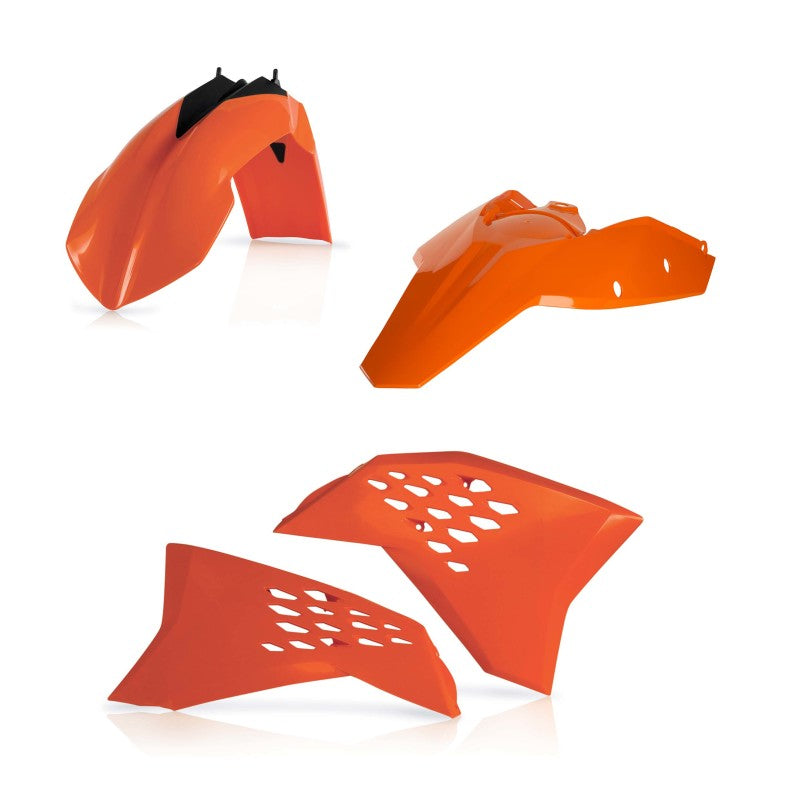 Acerbis 08-11 KTM XC-W/ EXC450/530 Plastic Kit - Orange 2113790237 2113790237 Photo - Primary