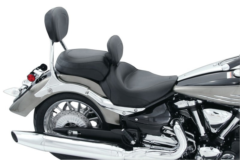 Mustang Motorcycle Mustang 06-15 Yamaha Roadliner, Stratoliner Wide Touring Solo Seat w/ Driver Backrest - Black 79454 79454 Photo - Primary