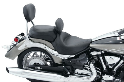 Mustang Motorcycle Mustang 06-15 Yamaha Roadliner, Stratoliner Wide Touring Solo Seat w/ Driver Backrest - Black 79454 79454 Photo - Primary