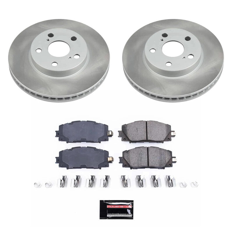 PowerStop Power Stop 12-15 Toyota Prius Plug-In Front Semi-Coated Rotor Kit SC5870 SC5870 Photo - Primary