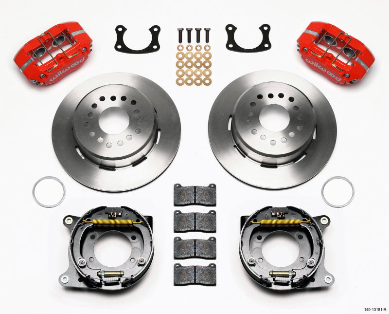 Wilwood Dynapro Lug Mount P/S Park Brake Kit Red New Big Ford 2.50in Offset 140-13181-R 140-13181-R Photo - Primary