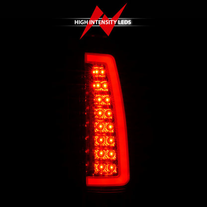 ANZO 1999-2000 Cadillac Escalade LED Taillights Chrome Housing Red/Clear Lens Pair 311346 311346 Photo - Unmounted