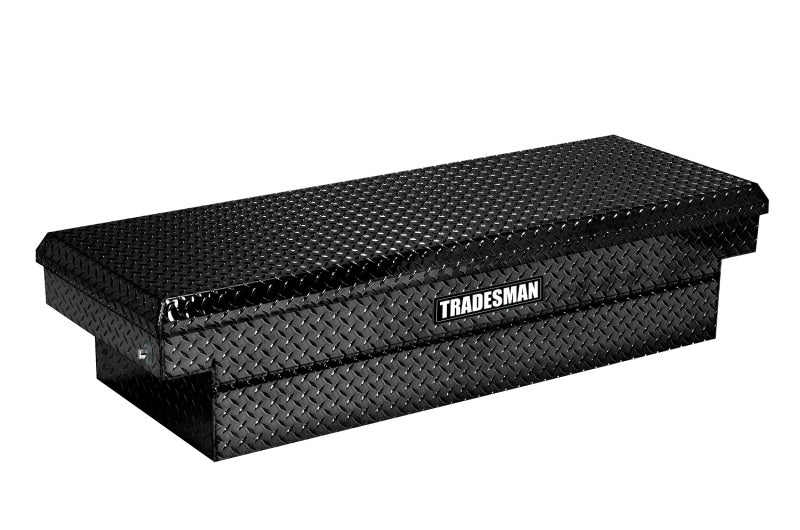 Tradesman Aluminum Single Lid HD 28 Cross Bed Truck Tool Box Deep Well (72in.) - Black 79305DB