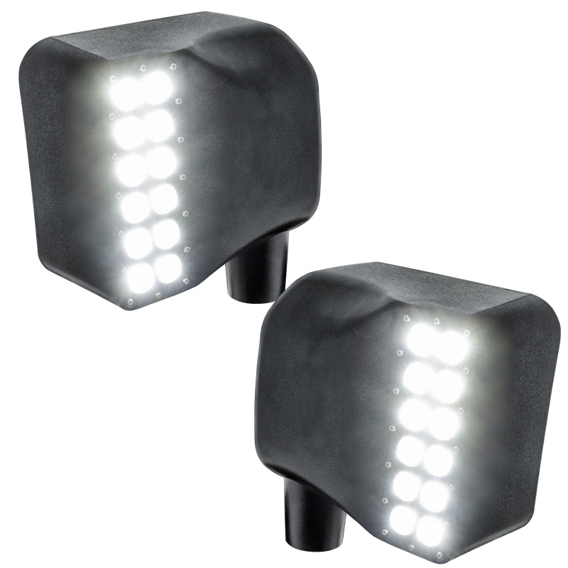 ORACLE Lighting Oracle Jeep Wrangler JK Off-Road Side Mirrors - 6000K 5751-001 5751-001 Photo - Mounted