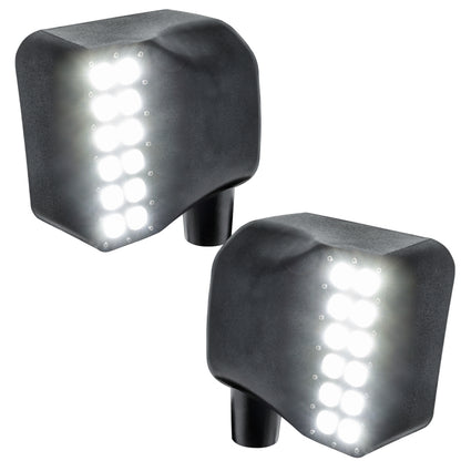 ORACLE Lighting Oracle Jeep Wrangler JK Off-Road Side Mirrors - 6000K 5751-001 5751-001 Photo - Mounted