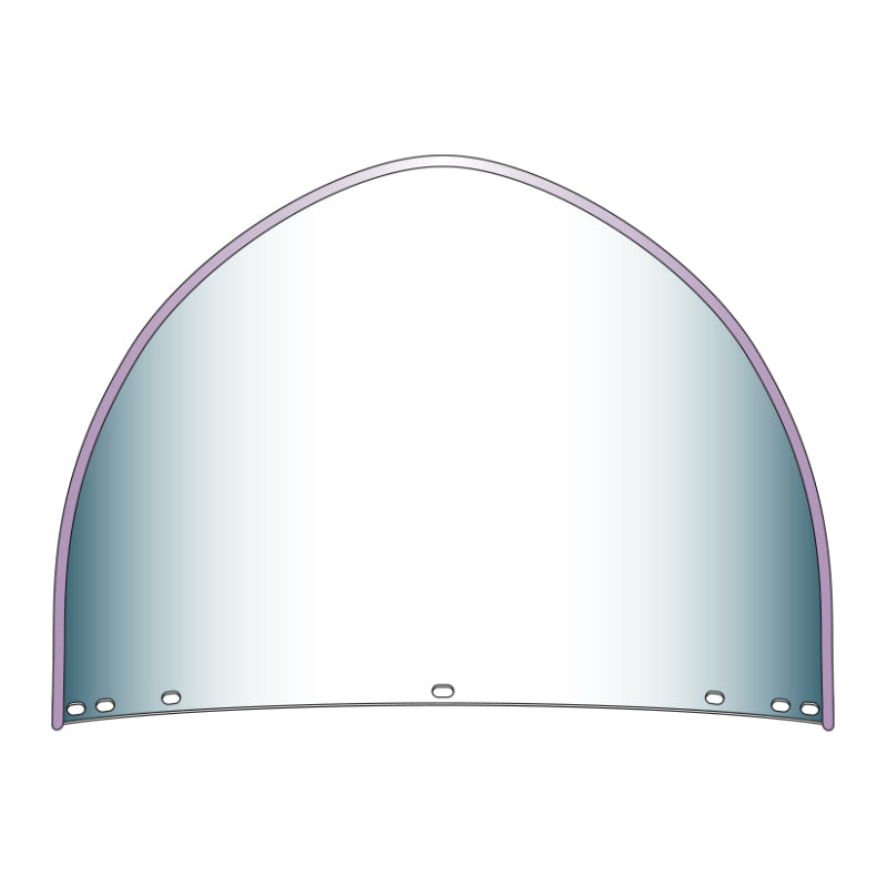 National Cycle Heritage Peaked Top Replacement Beaded Windshield 7 Bolt-Clear 20003 20003 User 1