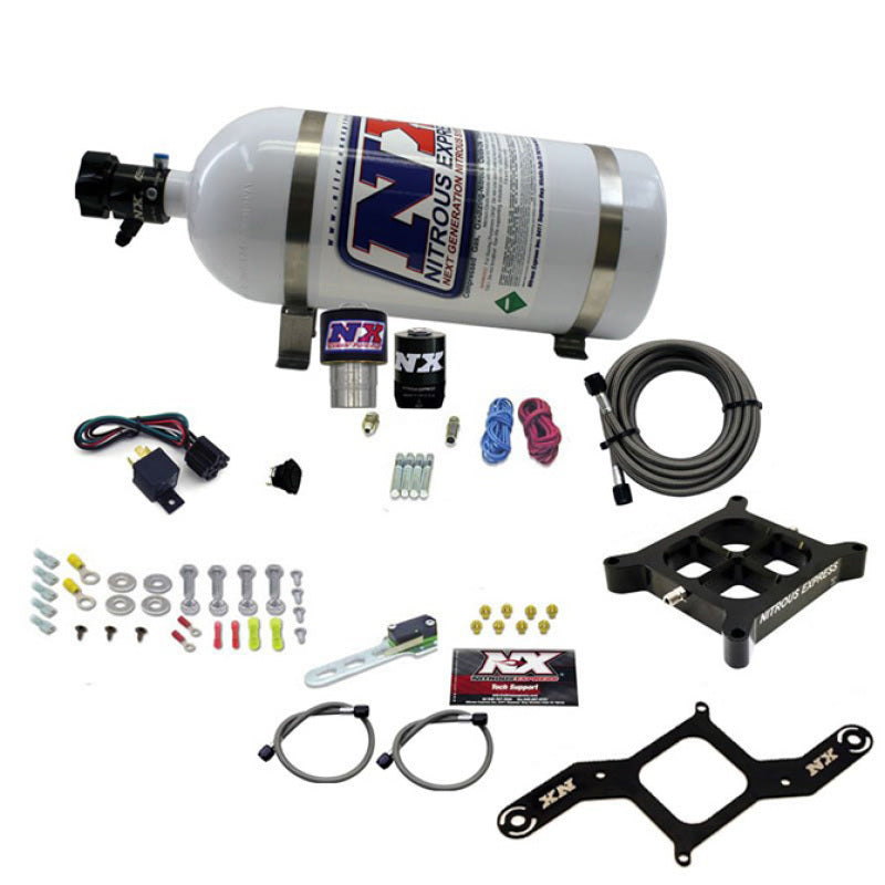 Nitrous Express Single Entry Crossbar RNC .178 4500 Flange Nitrous Kit (250-650HP) w/10lb Bottle 63940-10 63940-10 Photo - Primary