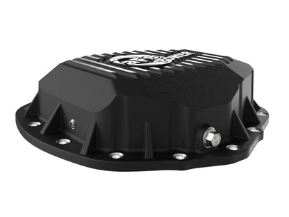 aFe 2020 Chevrolet Silverado 2500 HD  Rear Differential Cover Black ; Pro Series w/ Machined Fins 46-71260B 46-71260B Photo - Unmounted