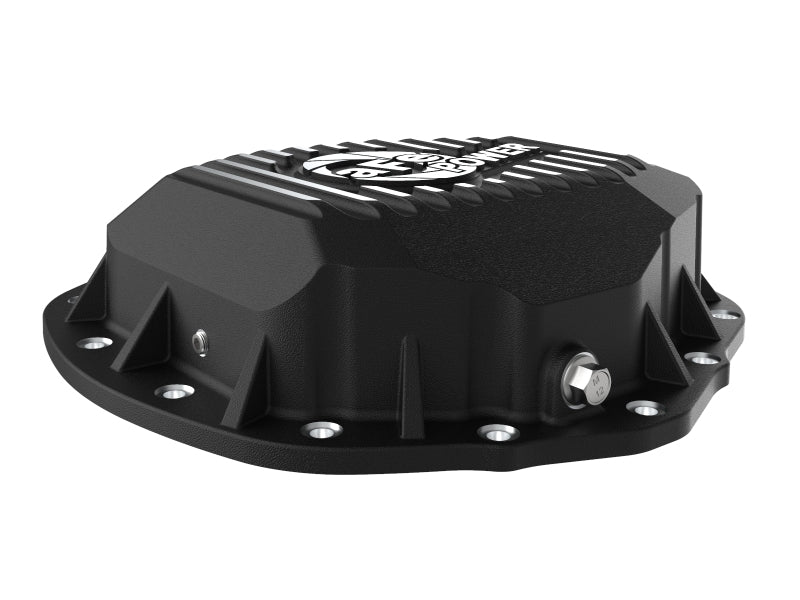 aFe Street Series Rear Differential Cover Black w/ Machined Fins 19-20 Ram 2500/3500 46-71150B 46-71150B Photo - Unmounted
