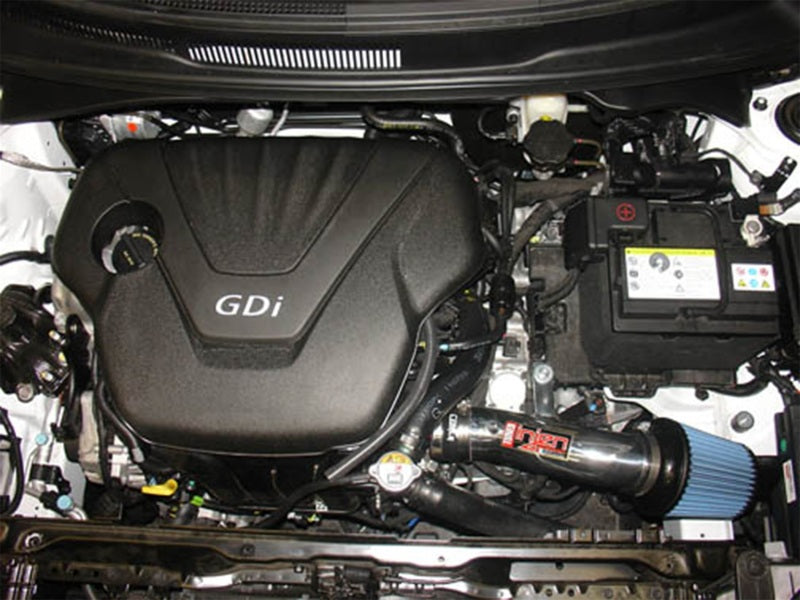 Injen Hyundai Short Ram Intake: 2012 Veloster/Accent 1.6L 4 cyl. Dyno-Tuned IS1340BLK Photo - Mounted