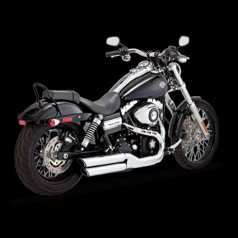 Vance and Hines 3-In Twin Slash Slip-Ons Chr 16845