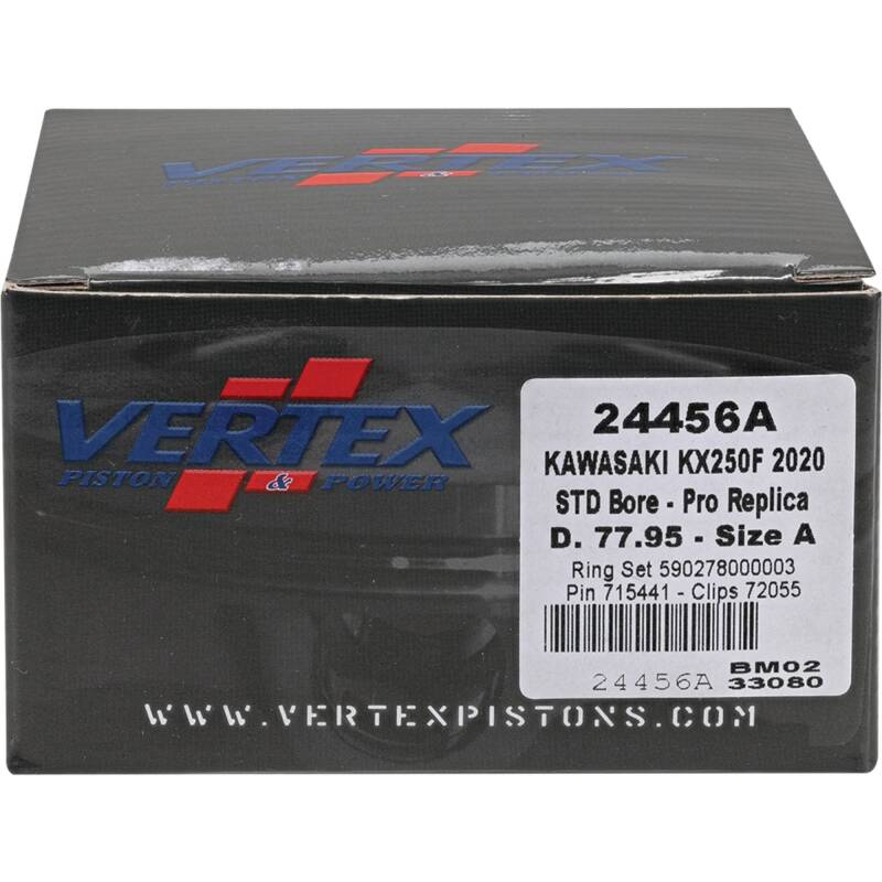 Vertex Pistons Vertex Piston 2020 Kawasaki KX 250 F 250cc Forged Replica Piston Kit 24456A 24456A Photo - Primary