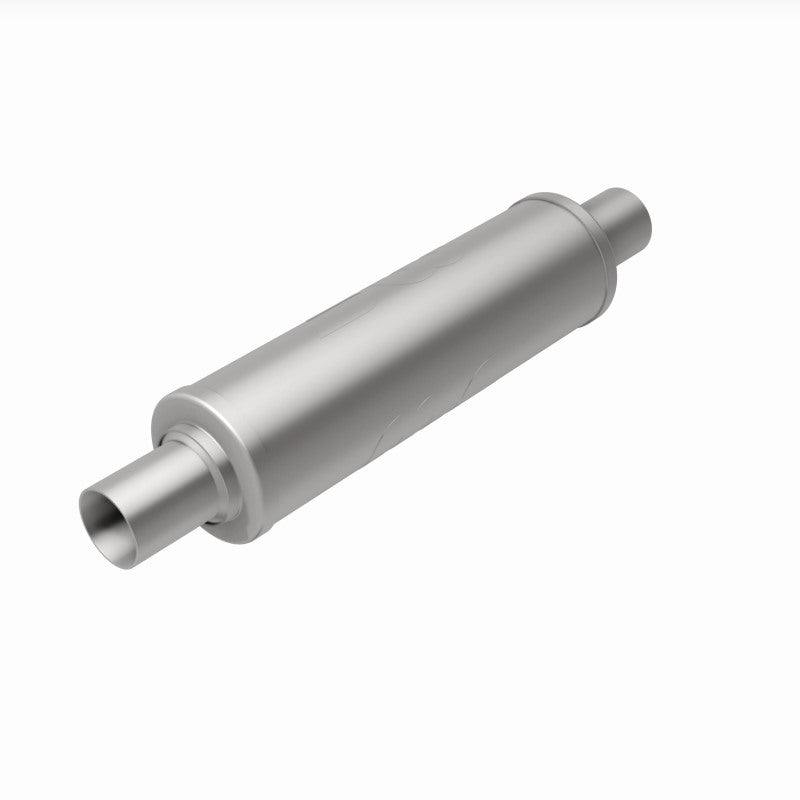 MagnaFlow 4" Round Center/Center Straight Through Performance Muffler 10414 360 Degree Image Set