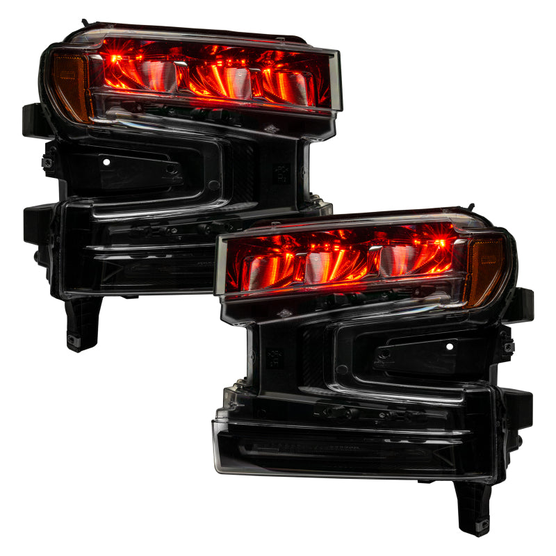 ORACLE Lighting Oracle 19-21 Silverado/Sierra 1500 RGB Demon Eye Headlight Upgrade Kit - ColorSHIFT w/o Controller 1440-334 1440-334 User 5