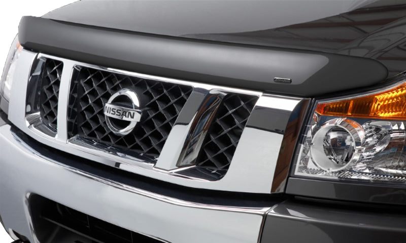 Stampede Vigilante Premium Hood Protector Smoke for 2008-2012 Nissan Pathfinder 2416-2 Photo - Mounted