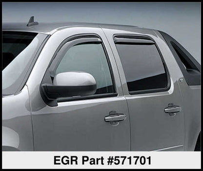 EGR 07+ Chev Suburban/GMC Yukon XL In-Channel Window Visors - Set of 4 (571701) 571701 571701 Thumbnail