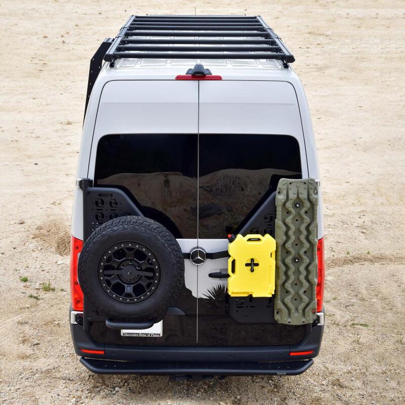 Westin 19-23 Mercedes-Benz Sprinter 144in WB Mesa Roof Rack - Textured Black 15-00025 15-00025 Photo - lifestyle view