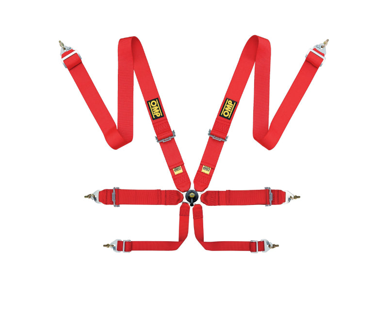 OMP First 3 Safety Harness Red DA0-0204-B01-061 DA0-0204-B01-061 Photo - Primary