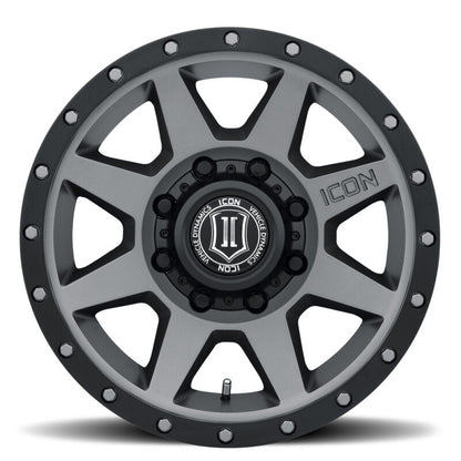 ICON Rebound 17x8.5 8x170 6mm Offset 5in BS 125mm Bore Titanium Wheel 1817858150TT 1817858150TT Photo - Unmounted