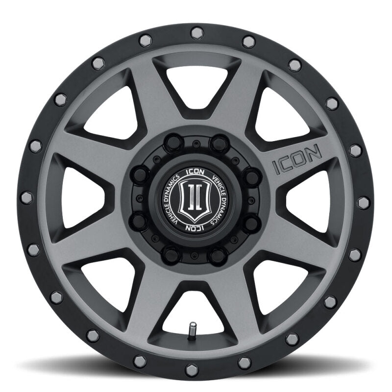 ICON Rebound 17x8.5 8x170 6mm Offset 5in BS 125mm Bore Titanium Wheel 1817858150TT 1817858150TT Photo - Unmounted