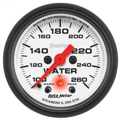 AutoMeter Chrono 2-1/16in 100-260 Degree Temperature Stepper Motor - Phantom 5754 5754 Photo - Primary