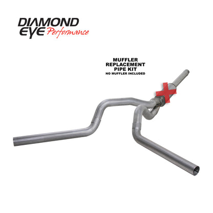 Diamond Eye Performance Diamond Eye KIT 4in CB MFLR RPLCMENT PIPE DUAL AL: 94-97 FORD 7.3L F250/F350 PWRSTROKE K4312A-RP K4312A-RP Photo - Primary